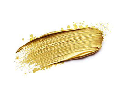 goldener Farbstrich